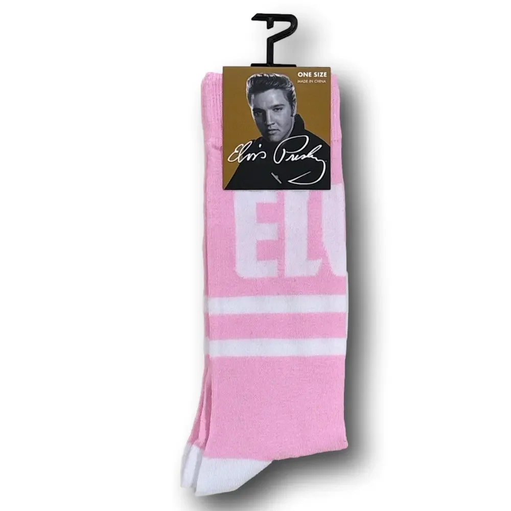 3/$20 Elvis Presley Funny Novelty Crew Socks - NWT
